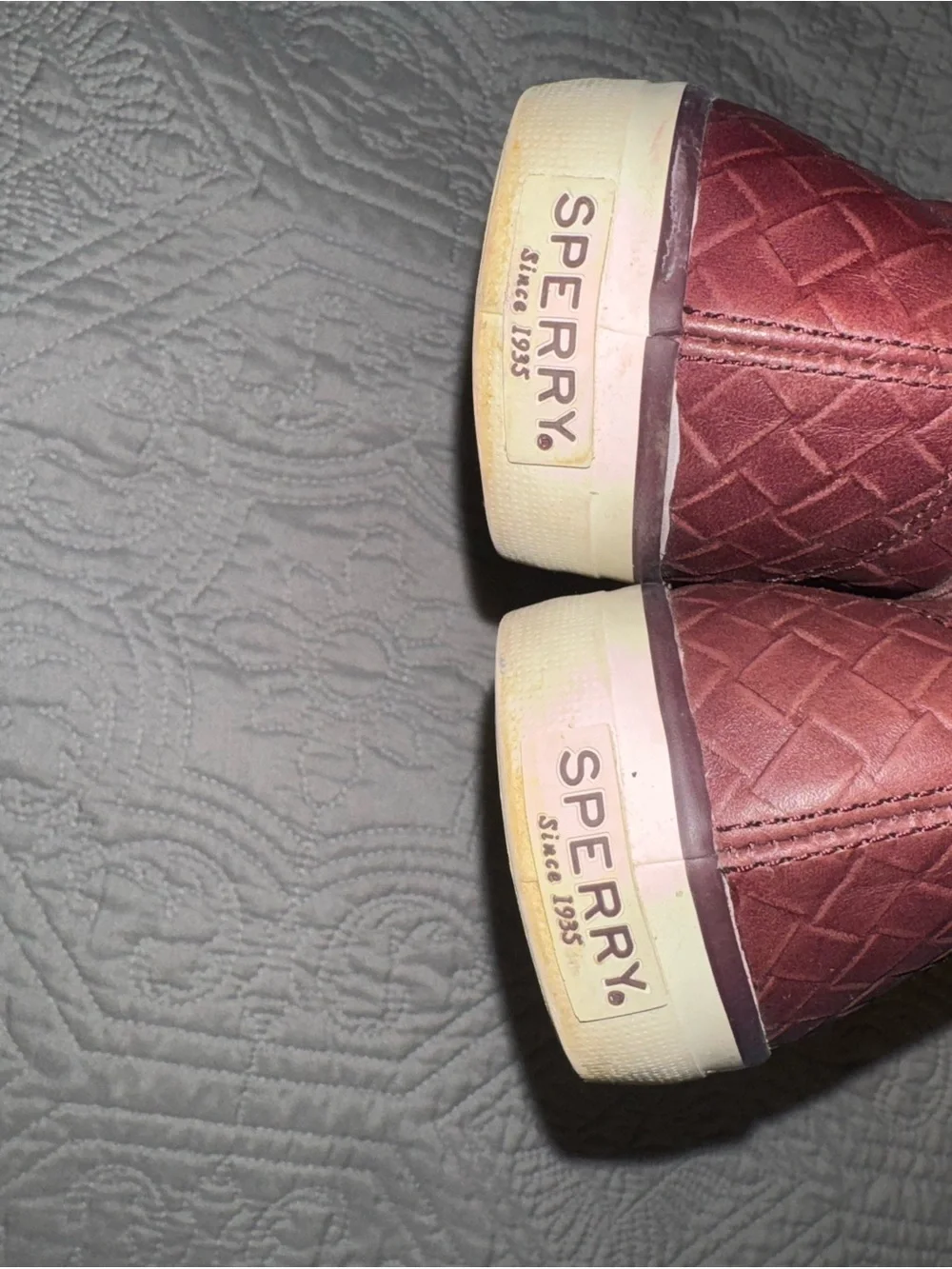 Sperry Women's Slip-On Woven Sneakers - Mauve Pink